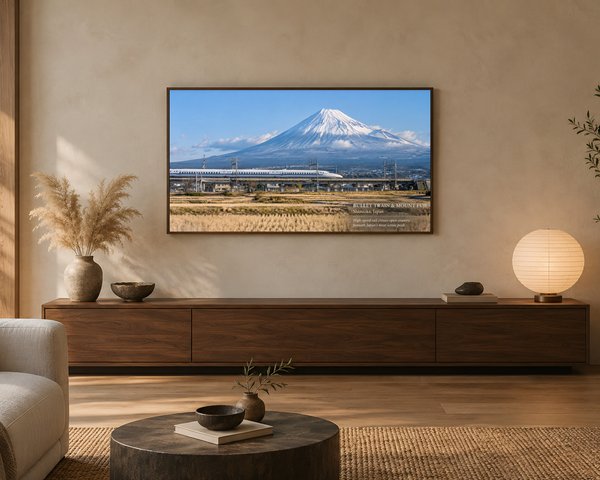 01 living room bullet train mount fuji