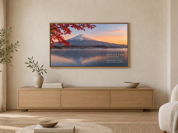 01 frame tv living room mount fuji