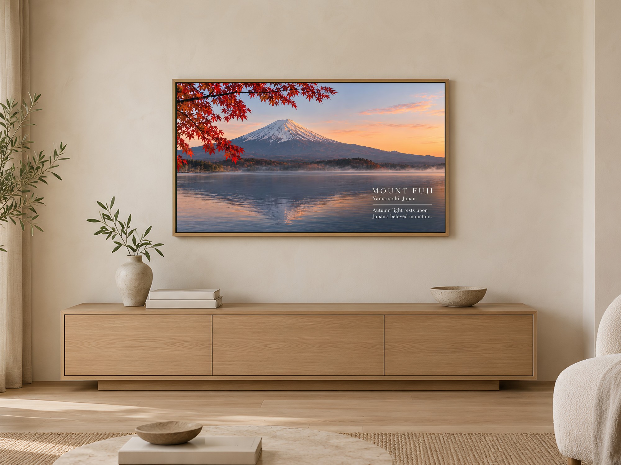 01 frame tv living room mount fuji