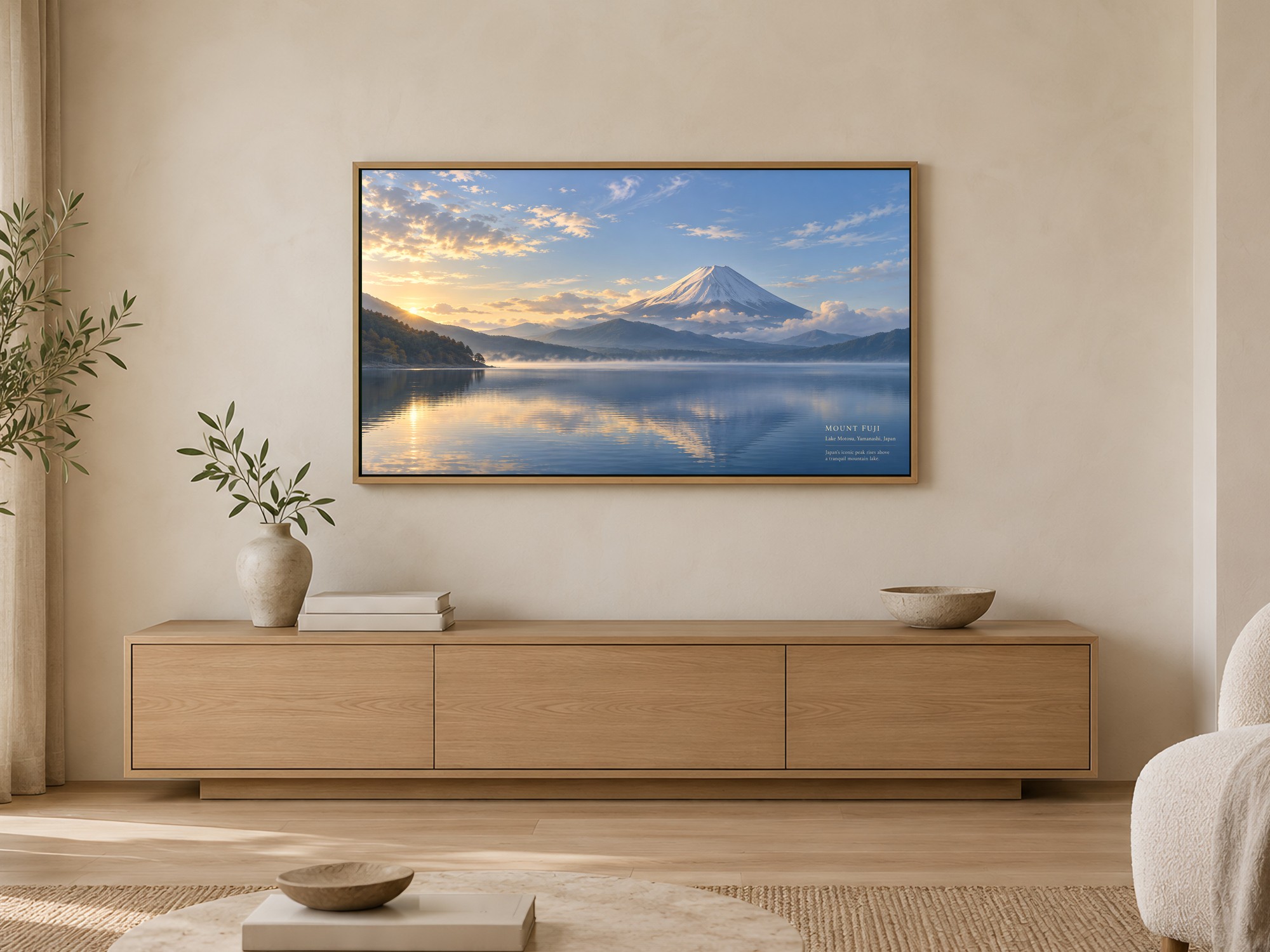 01 frame tv living room mount fuji